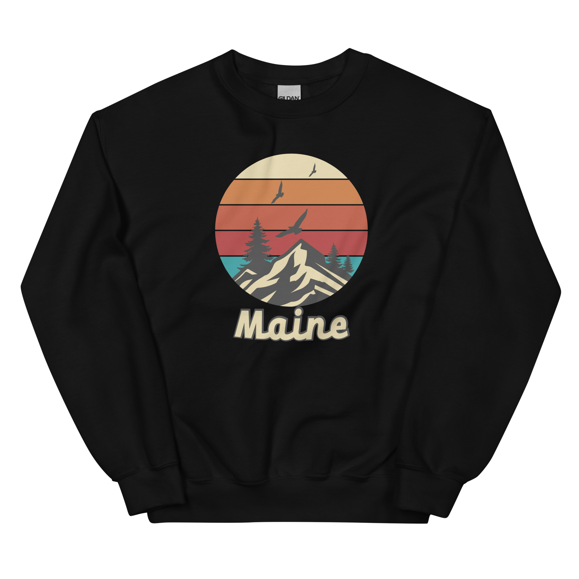 MAINE vintage スウェット 90's JERZEES PRINT CREW NECK SWEAT 